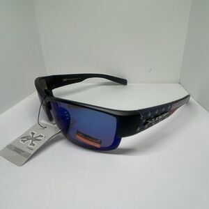 X-Loop Mirrored Patriotic Sport Sunglasses UV400 Protection Wrap Style